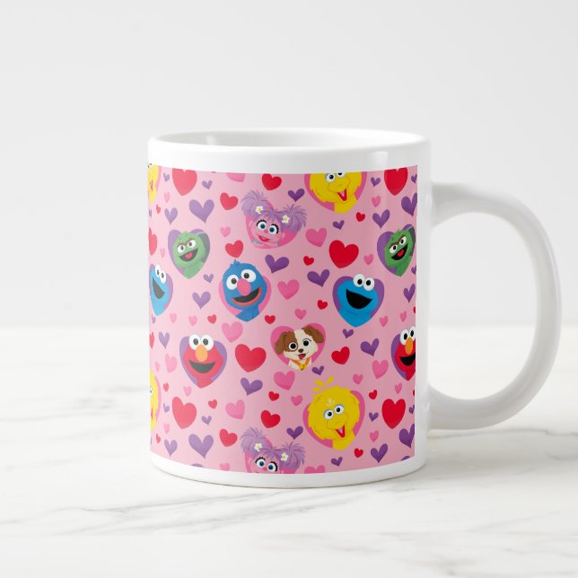 Grande Tasse Sesame Street Valentine Hearts Motif (Droite)