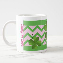 Grande Tasse Shamrock Lucky dans Love Mug