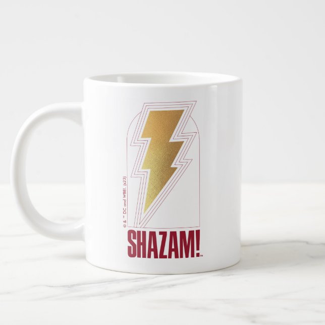 Grande Tasse SHAZAM ! Furie des dieux | Insigne de boulon de fo (Gauche)