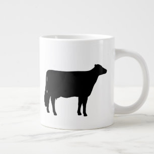 Grande Tasse Silhouettes de vache Holstein Pays Animal de fer