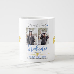 Grande Tasse Simple Elegant Graduation or Casquette Merci Scrip