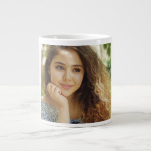 Grande Tasse Simple et Chic Photo Personnalisée