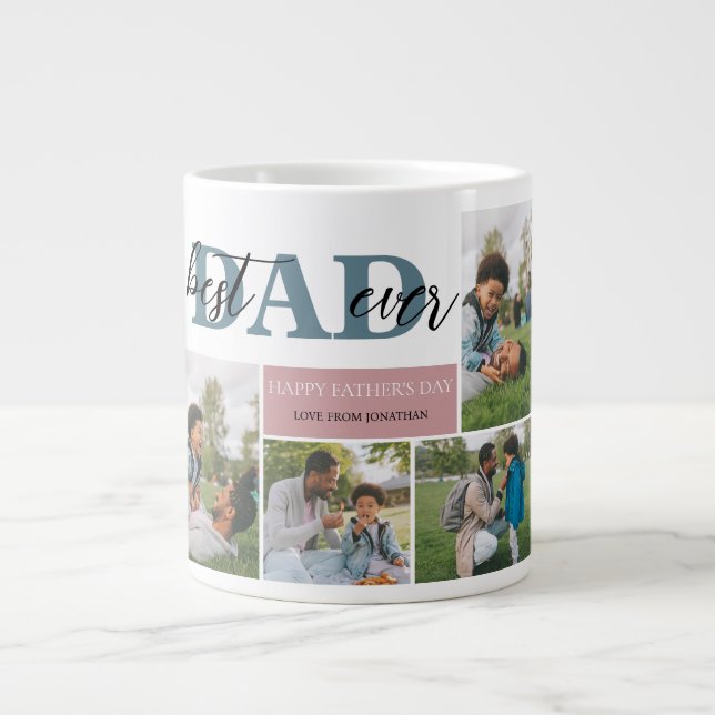 Grande Tasse Simple Meilleur papa Jamais Fête des pères Papa 4  (Devant)
