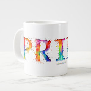 Grande Tasse SlipperyJoe's texte coloré créatif sur le thème de