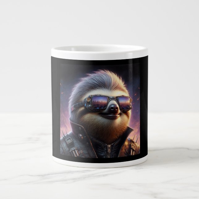 Grande Tasse Sloth Cyberpunk (Devant)