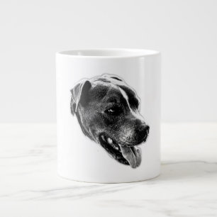 Grande Tasse Smile Smile Pitbull Mix Portrait Mug