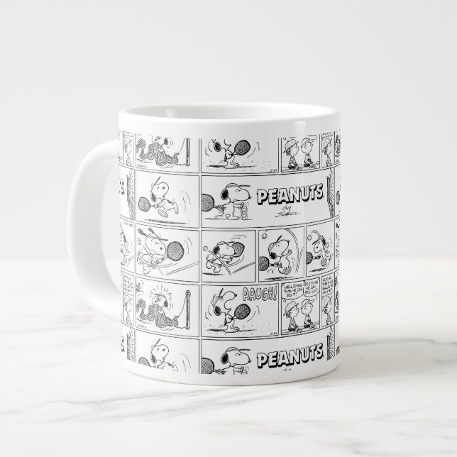 Grande Tasse Snoopy Joue Au Tennis (Devant gauche)