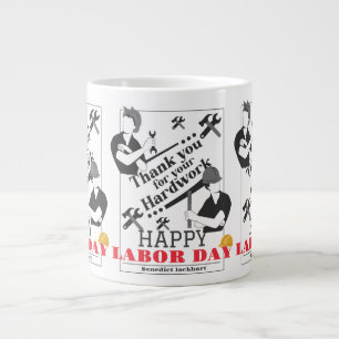 Grande Tasse Solidarité Travailleur Unité Fête du Travail avec 