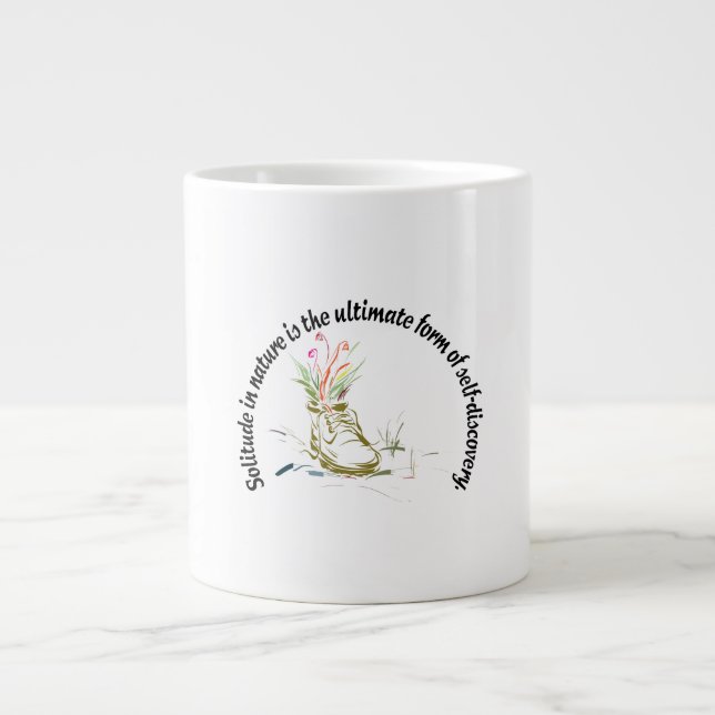 Grande Tasse Solo dans la nature, l'ultime forme de découverte  (Devant)