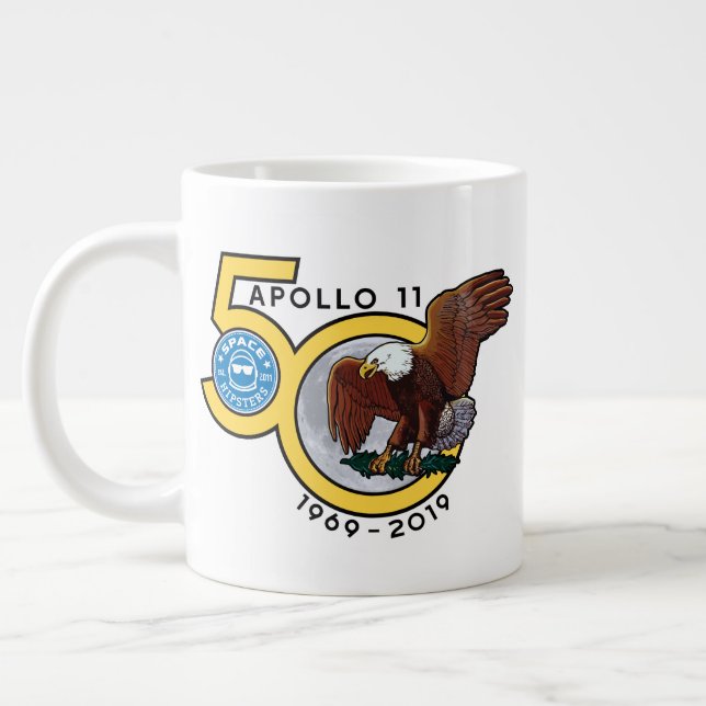 Grande Tasse Space Hipsters® Apollo 50 Jumbo Coffee Mug (20 oz) (Gauche)