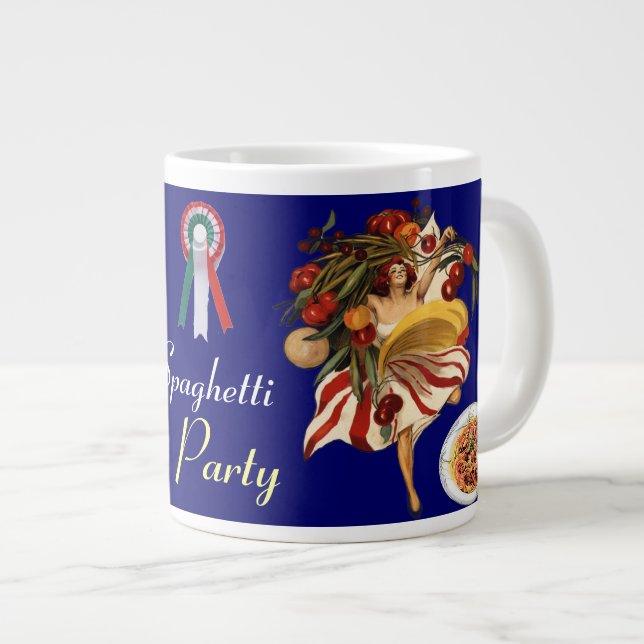 GRANDE TASSE SPAGHETTI PARTY DANCE, CUISINE ITALIENNE ET TOMATE (Devant droit)
