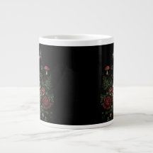 Squelette de cerf mystique gothique floral