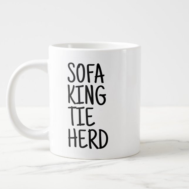 Grande Tasse Standard Mug - Sofa King Tie Herd (Gauche)