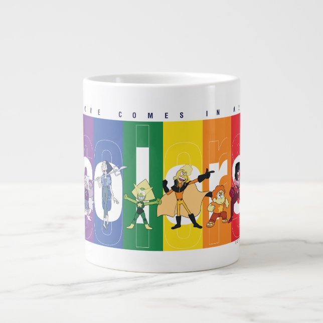 Grande Tasse Steven Universe - L'Amour Arrive Dans Toutes Les C (Devant)