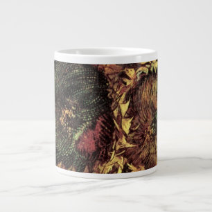Grande Tasse Still Life Two Cut Sunflowers par Vincent van Gogh