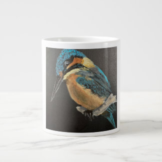 Grande Tasse Stillness in Blue- Kingfisher Fine Art Mug