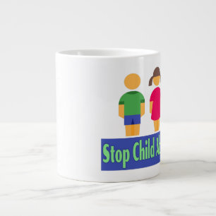 Grande Tasse Stop Child Abuse - Jumbo Mug
