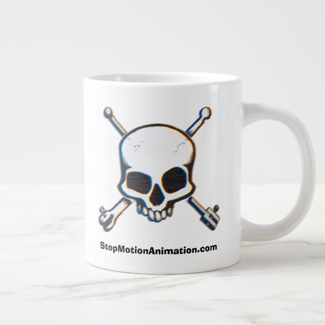 Grande Tasse StopMotionAnimation.com 25e anniversaire Jumbo Mug (Droite)