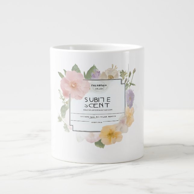 Grande Tasse Subtle Scent Profile Label Custom Essential Oil &  (Devant)