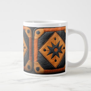 Grande Tasse Sud-Ouest Beau Cuir de style champêtre