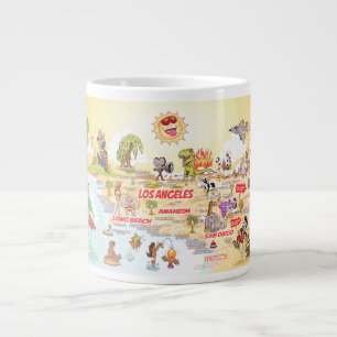 Grande Tasse Sunny California Beach Paradise Jumbo Mug