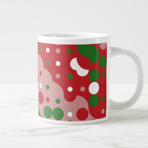 Grande Tasse Super Funky Mod Retro Motif de Noël