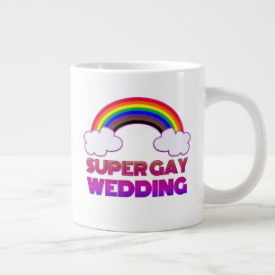 Grande Tasse Super Gay Mariage Podcast Mug (Podcast Mug à droi