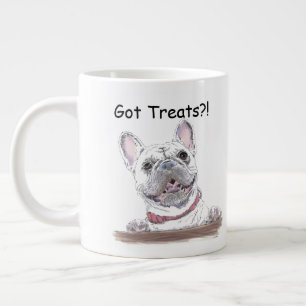 Grande Tasse Super mignon chien français Ai reçu des traiteme