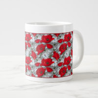 Superbes pavots rouges fleurs d'été motif