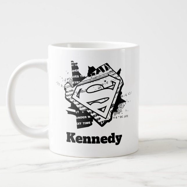 Grande Tasse Supergirl Newsprint S-Shield (Gauche)