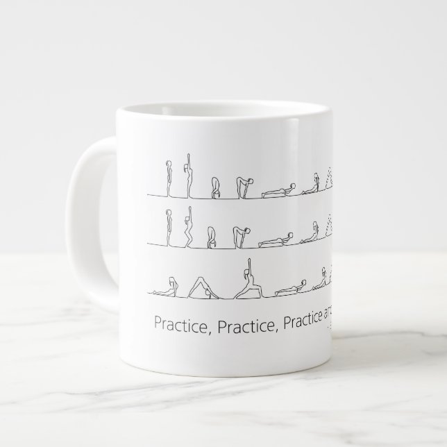 Grande Tasse Surya Namaskar_Ashtanga Vinyasa Yoga Mug (Devant gauche)