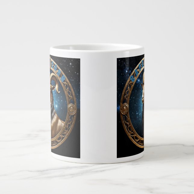 Grande Tasse Symbole astrologique de Capricorne (Devant)