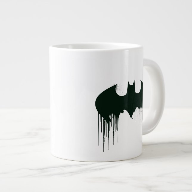 Grande Tasse Symbole Batman | Logo Spraypaint (Devant droit)