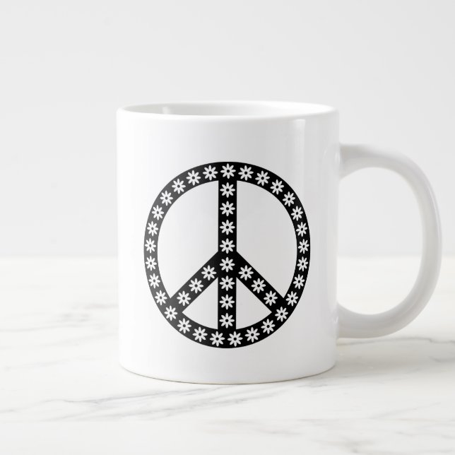 Grande Tasse Symbole de la paix de Daisy (Droite)