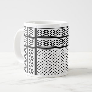 Grande Tasse Symbole Keffiyeh de la Palestine Motif de résistan