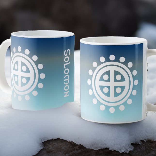 Grande Tasse Symbole Viking Sun Wheel - Personnalisé (Créateur téléchargé)