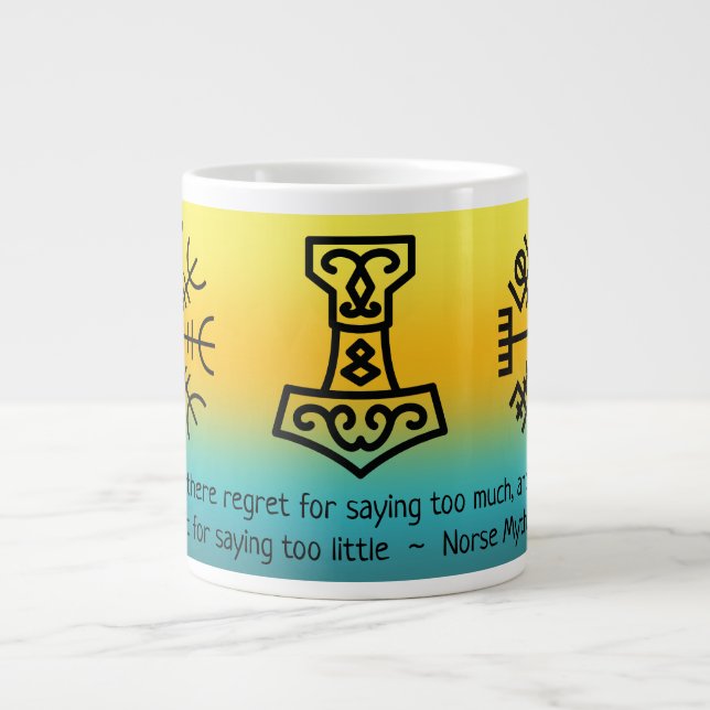 Grande Tasse Symboles viking (Devant)