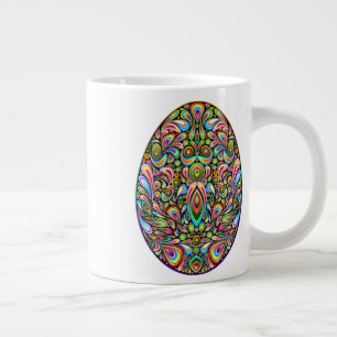 Grande Tasse T-Shirt Bio pour Enfants Motif Psychédélique Œuf d
