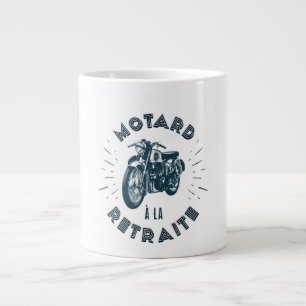 Grande Tasse T-shirt Motard à la retraite