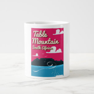 Grande Tasse Table Mountain Afrique du Sud Affiche de voyage vi
