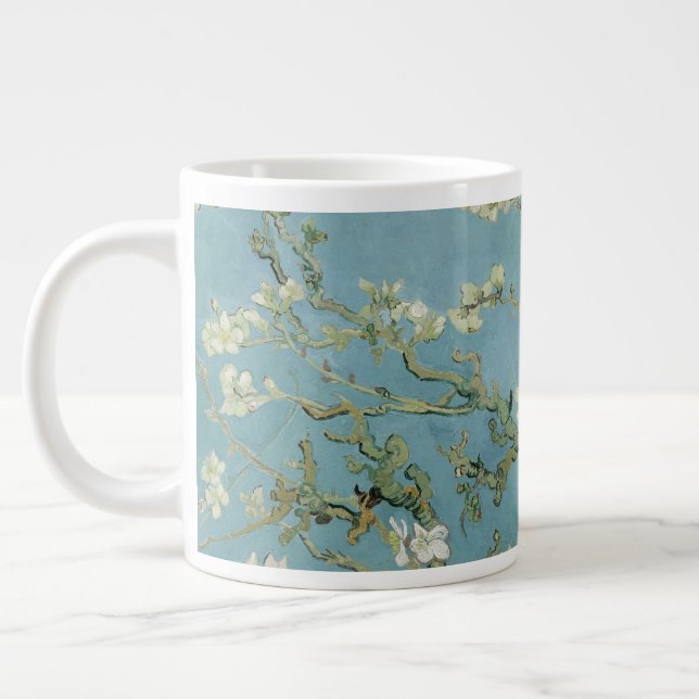 Grande Tasse Tableau des fleurs d'amandes de Van Gogh (Gauche)