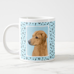 Grande Tasse Tableau Rhodesian Ridgeback - Art Chien original