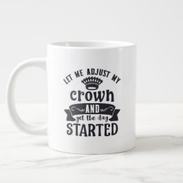Grande Tasse Taille de jumbo avec "Ajuster ma couronne"