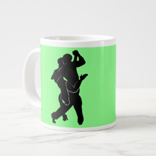 Grande Tasse Tango Dancer Couple Mug - Vos Couleurs - Texte