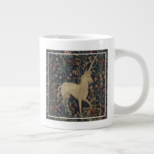 Grande Tasse Tapisserie allégorique "Millefleurs" avec animaux