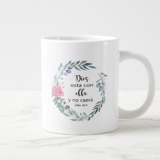 Grande Tasse Taza De Café Gigante castellano, biblia, verso bib