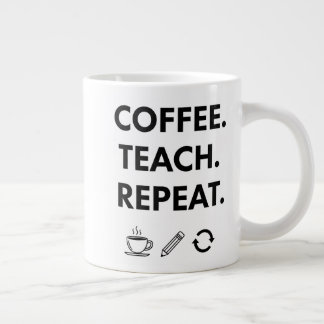 Grande Tasse Teach Repeat - Professeur minimaliste