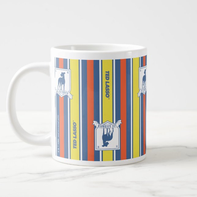 Grande Tasse Ted Lasso | AFC Richmond Logo Motif de bande (Gauche)