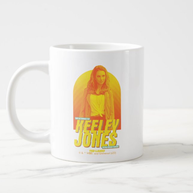 Grande Tasse Ted Lasso | Sorta célèbre Keeley Jones Graphic (Gauche)