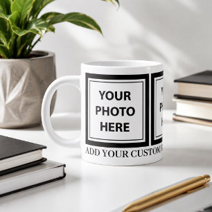 Grande Tasse Télécharger 3 photos et ajouter du texte – Personn